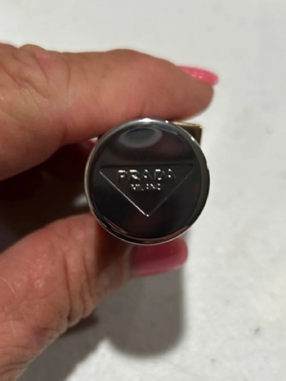 Prada Monochrome Hyper Matte Lipstick B03 Mahogany - Deep Mahogany Red